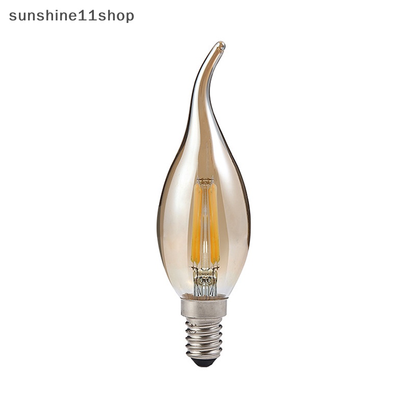 Sho Vintage Brown Tail Edison LED Retro Bulb C35 Bohlam Edison Suasana Gaya Hias Lampu Gantung Dekorasi Rumah Lampu Halloween N