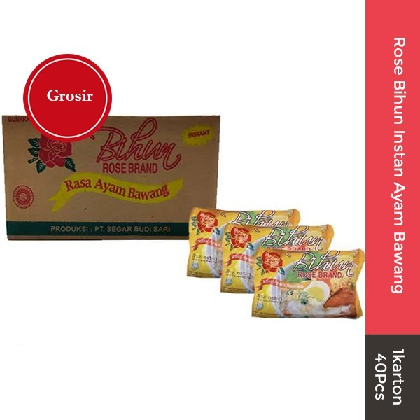 

Terjangkau Rose Bihun Instan Ayam Bawang 1 karton 40pcs Grosir
