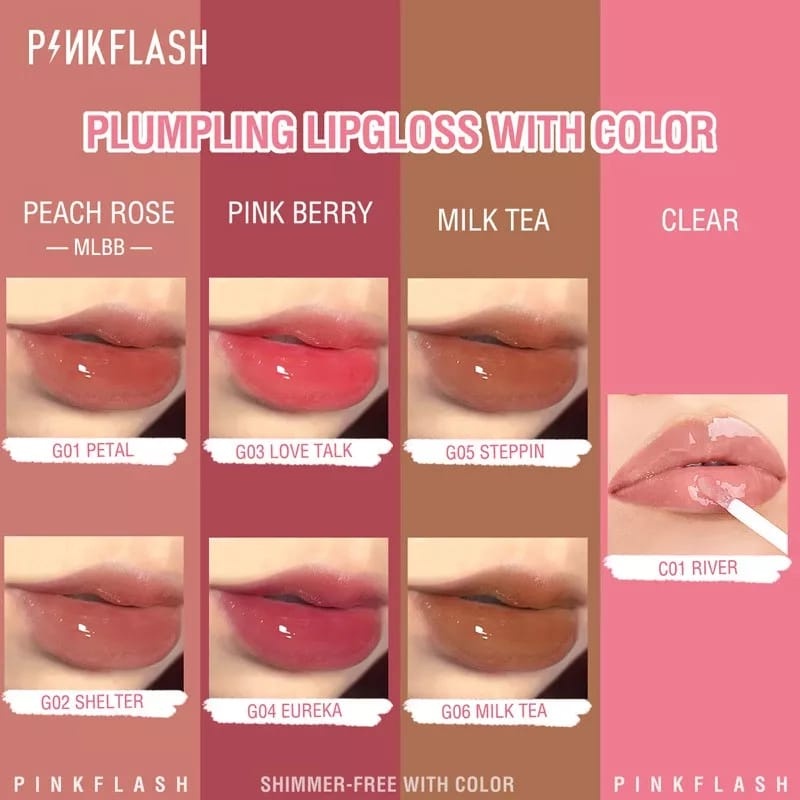 PINKFLASH OhMyPinkflash OhMyGloss High Shine Lip Gloss Lipstik / BS