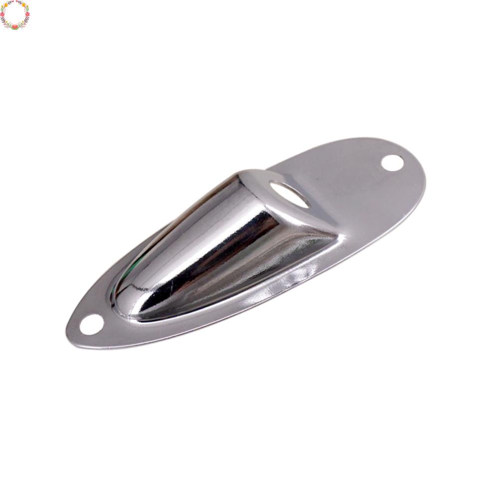 1pcs Untuk Strat Style E-Guitar Jack Plate Plat Jack Input Gitar 81.5*32*13mm