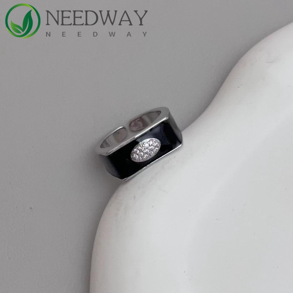 Needway   Wanita Saturn Cincin Niche Desain Kesederhanaan Fashion Kpop Perhiasan Alloy Adjustable Perhiasan Hadiah