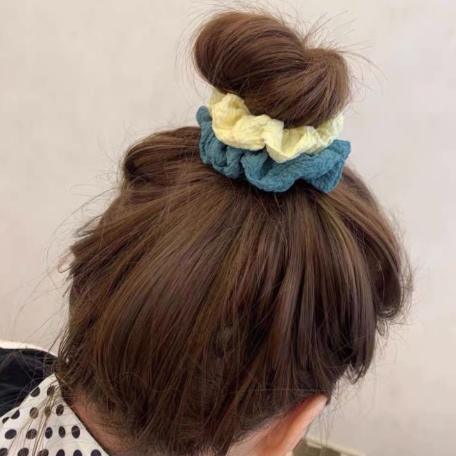 TIKTOK - D6131 Ikat Rambut Korea Polos Warna Warni / Scrunchie / Ikat Rambut Gaya Korea / Ikat Rambut Cepol F5165 / Kuncir Rambut