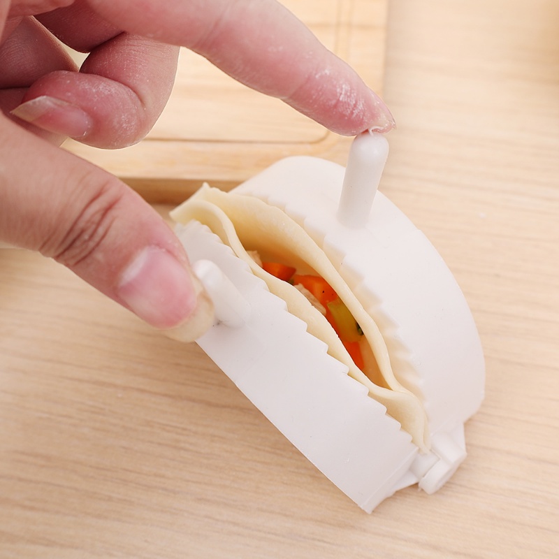 [Fitur] Gadget Masak Keluarga Praktis Manual Dumplings Wraping Maker Cetakan Penekan Adonan Hemat Buruh Cetakan Pembuat Kulit Pangsit Jiaozi