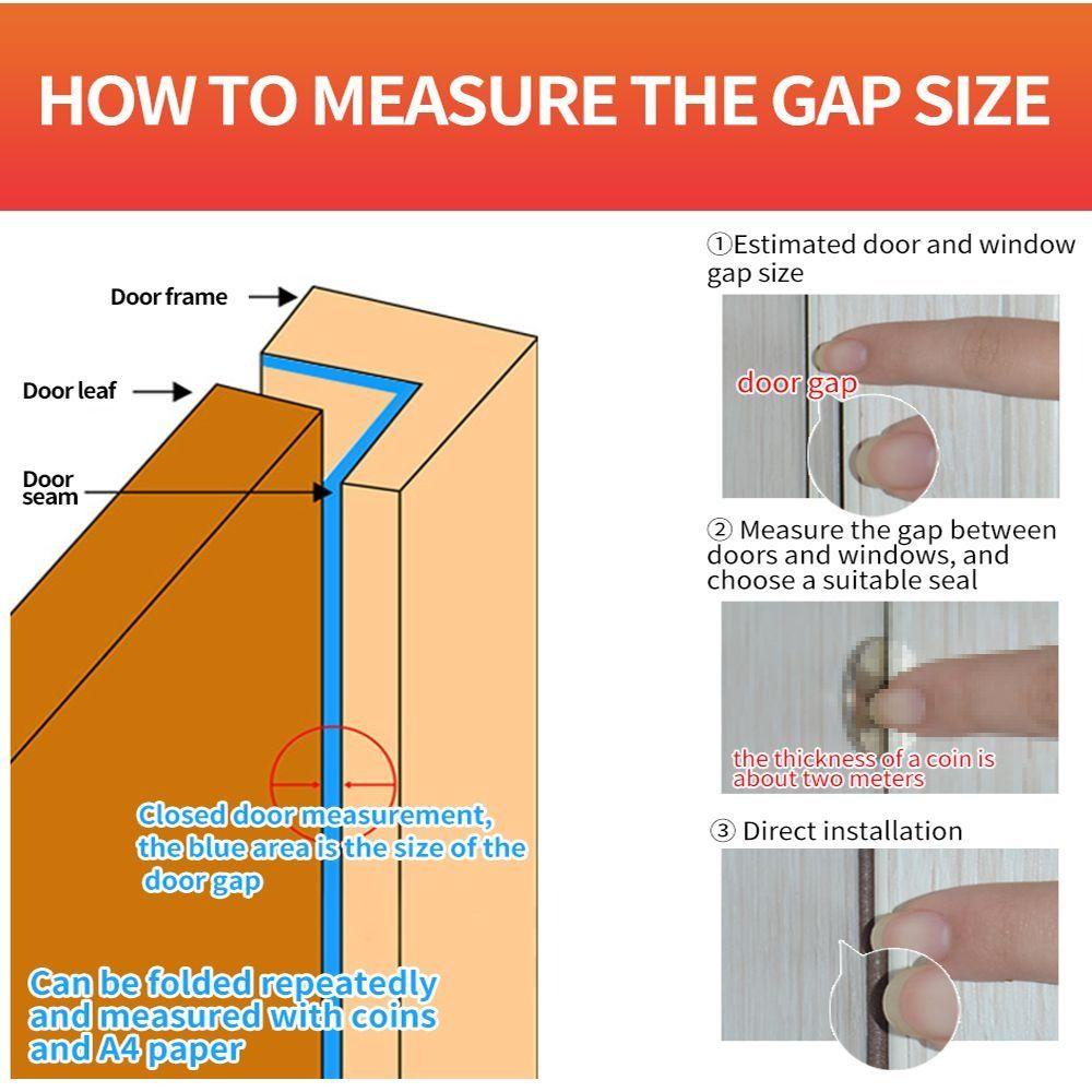 TOP 6m Strip Penyegelan Pintu Tetap Hangat Tahan Angin Isolasi Kebisingan Stripping Cuaca