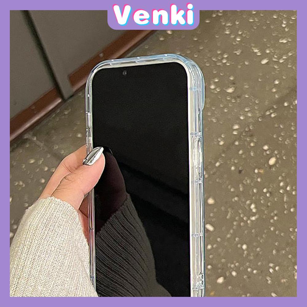 VENKI - Untuk iPhone 11 iPhone Case Laser Reflektif Bening Phone Case TPU Soft Shockproof Airbag Phone Case Hewan Kartun Lucu Kompatibel dengan iPhone 14 13 Pro max 12 Pro Max XR