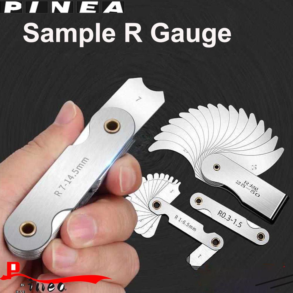 Nanas 16pcs /set Screw Pitch Radius Fillet Gauge Arc Alat Ukur Measuring Gage Sample R Gauge