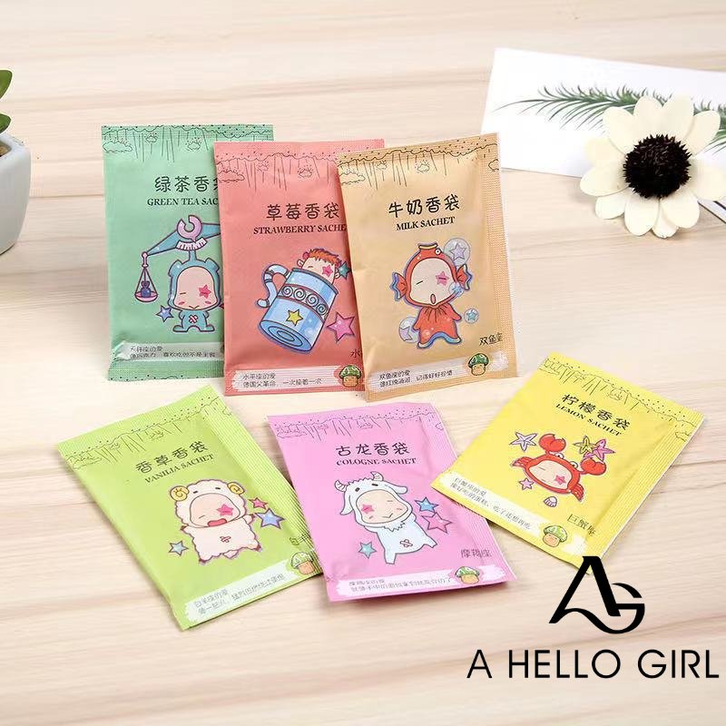 Ahellogirl Kotak Sepatu Tas Pakaian Sachet Deodorant Grosir Sachet Aromaterapi Konstelasi Sachet Aromatic Tablet Puji Sachet Pewangi