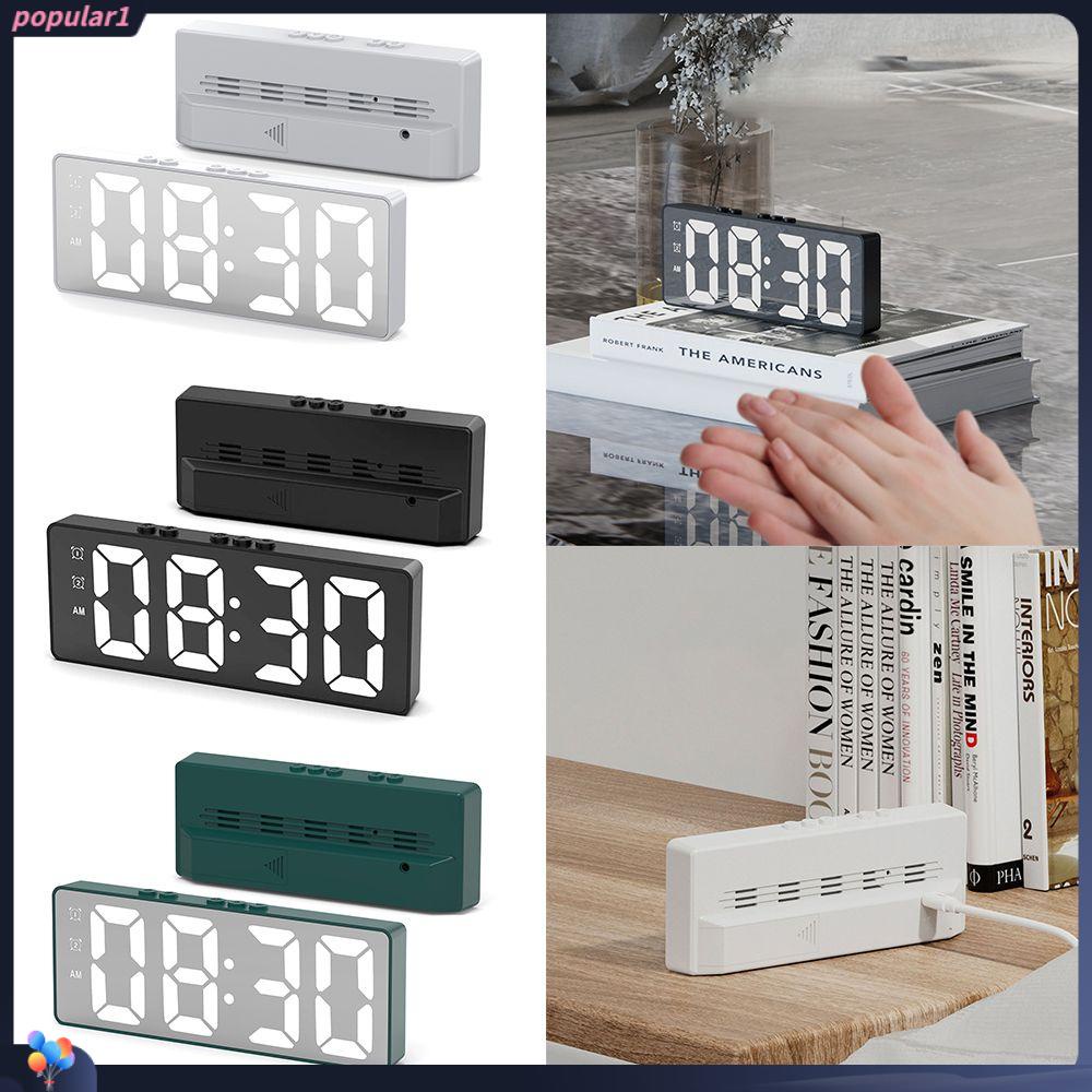 Populer Jam Alarm Kreatif Lampu Tidur Backlight Angka Clock LED Digital