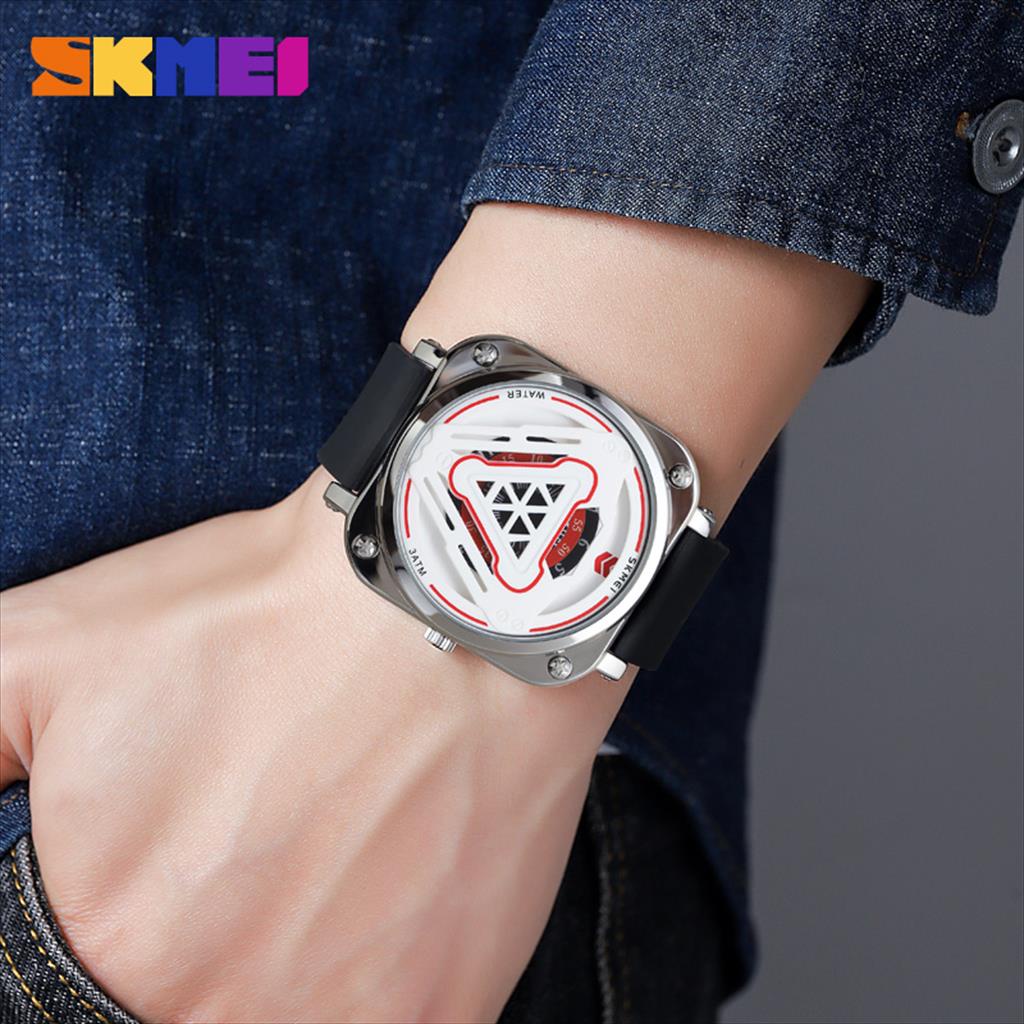 Jam Tangan Pria Analog SKMEI 2107 Rubber Water Resist Original