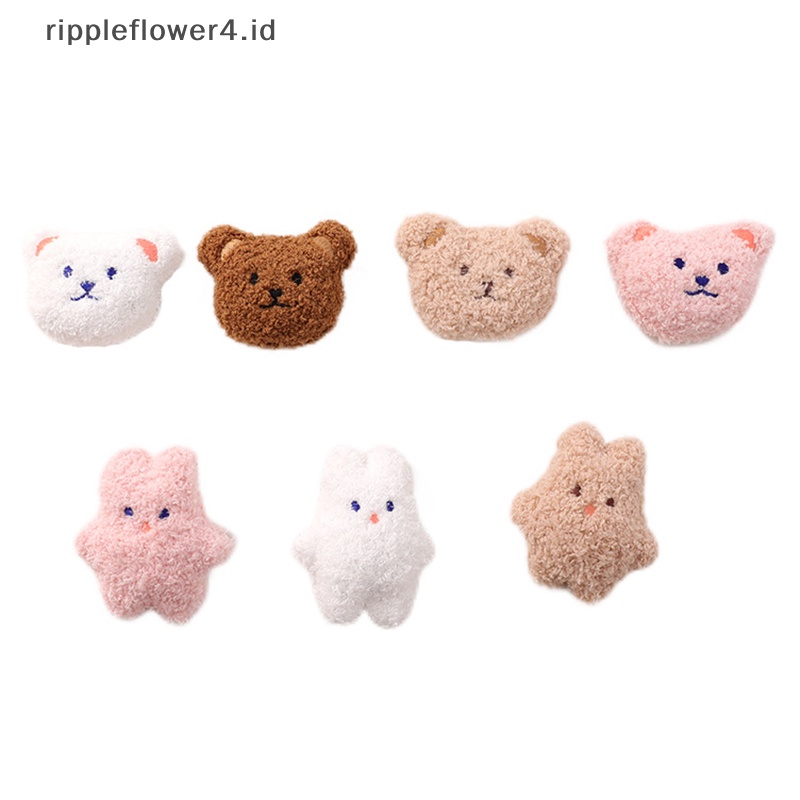 {rippleflower4.id} Pin Beruang Lucu Lembut Imut Kartun Mewah Manis Siswa Gadis Anak Seragam Kerah Pakaian Topi Bros Tas Liontin~