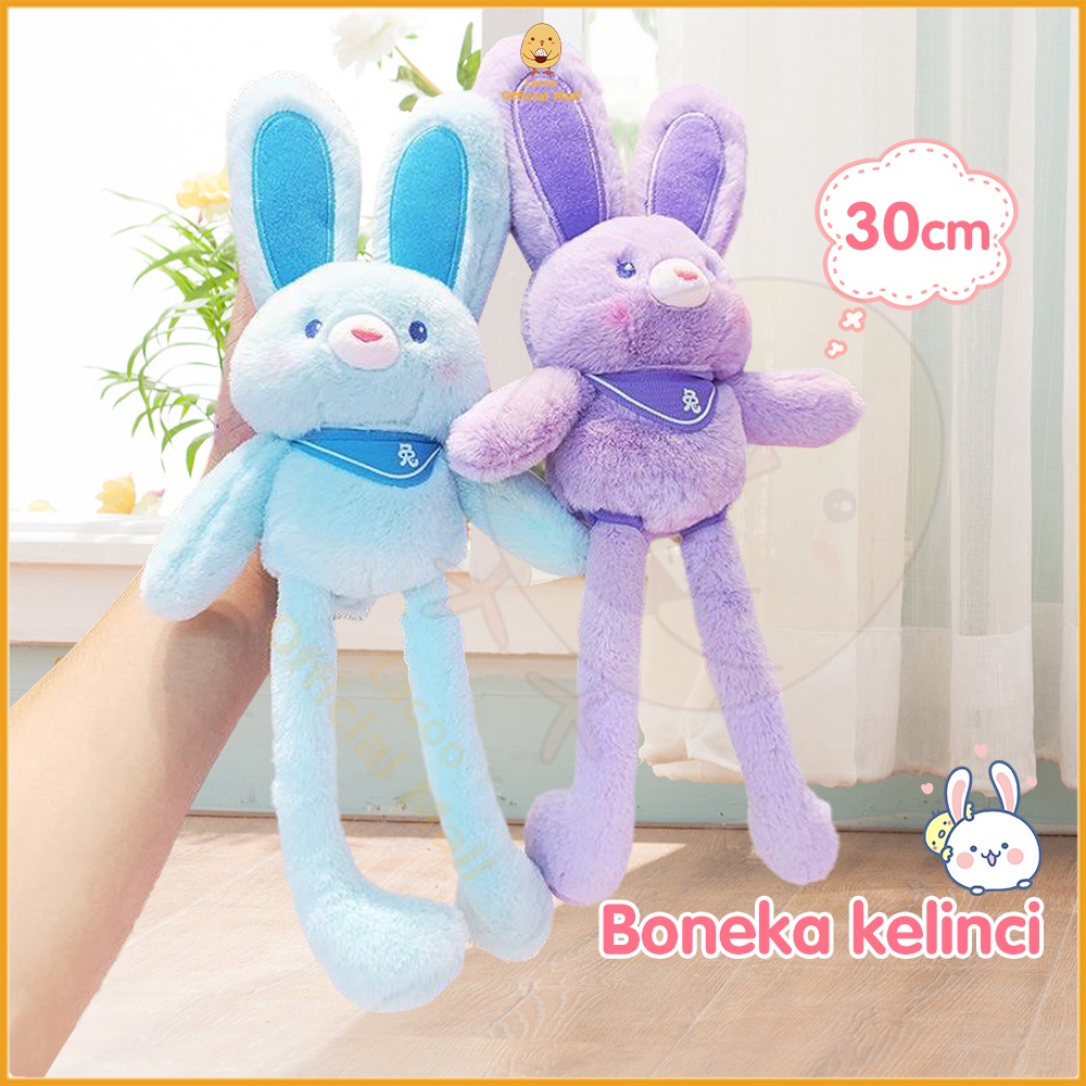 Lacoo Mainan boneka kelinci telinga panjang lucu Boneka rabbit doll bunny 30cm