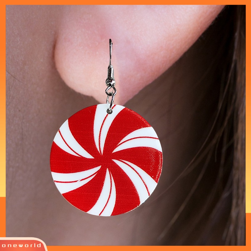 [WOD] 1pasang Anting Natal Semua Pertandingan Pakaian Sehari-Hari Akrilik Wanita Santa Vibes Drop Earrings Aksesoris Telinga Untuk Perjamuan