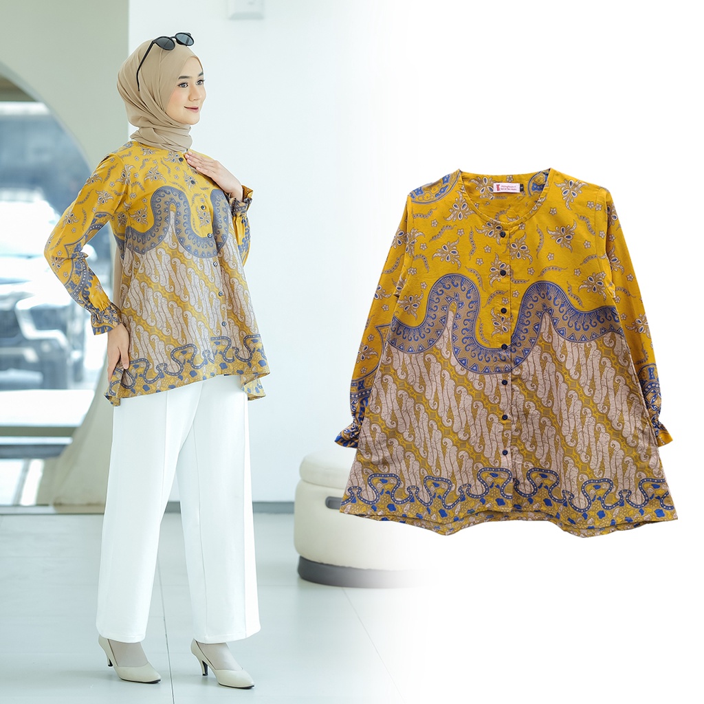 FITTINGROOM11 Blouse Batik -  Harshita Blouse Bunga