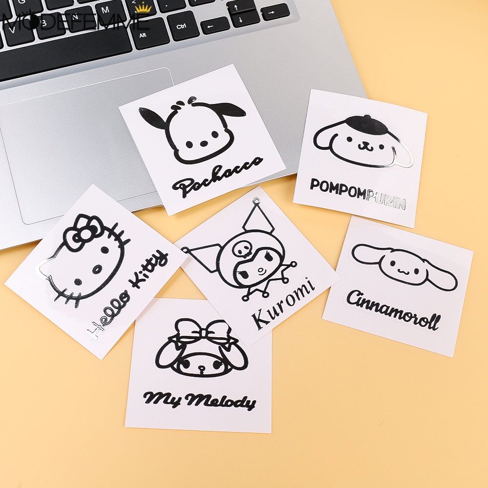 Stiker Logam Untuk Dekorasi Kamar Komputer Ponsel Ins Gaya Seri Sanrio Stiker Logam Dekoratif Tahan Air Stiker Sederhana Kartun Lucu Pacha Anjing Stiker Logam