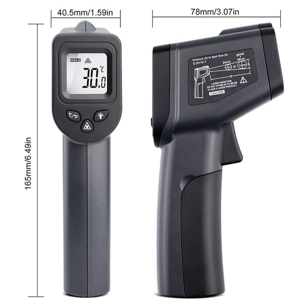 TOP Termometer Infrared Digital BBQ Makanan Untuk Masak Dapur Handheld Non Contact -58℉ ~ 716℉ (-50℃ ~ 380℃)