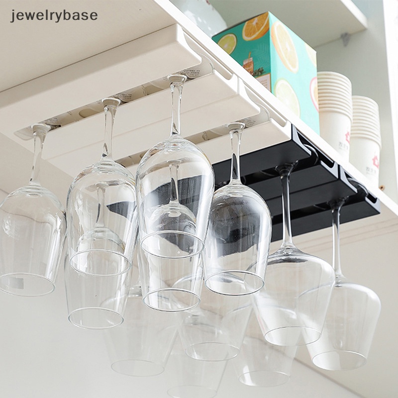 [jewelrybase] Rak Gelas Wine Tempel Dinding Dapur Stemware Rak Gelas Gantung Butik