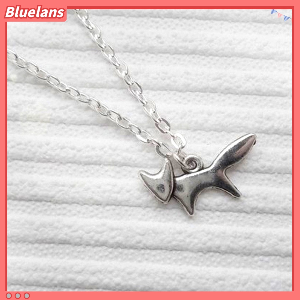 [BLS] Fashion Wanita Lari Rubah Liontin Rantai Kalung Pesta Perhiasan Hadiah Ulang Tahun