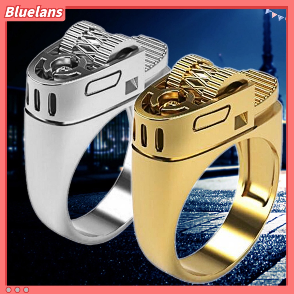 [BLS] Pria Fashion Cincin Paduan Pribadi Circlet Berkilau Perhiasan Hadiah