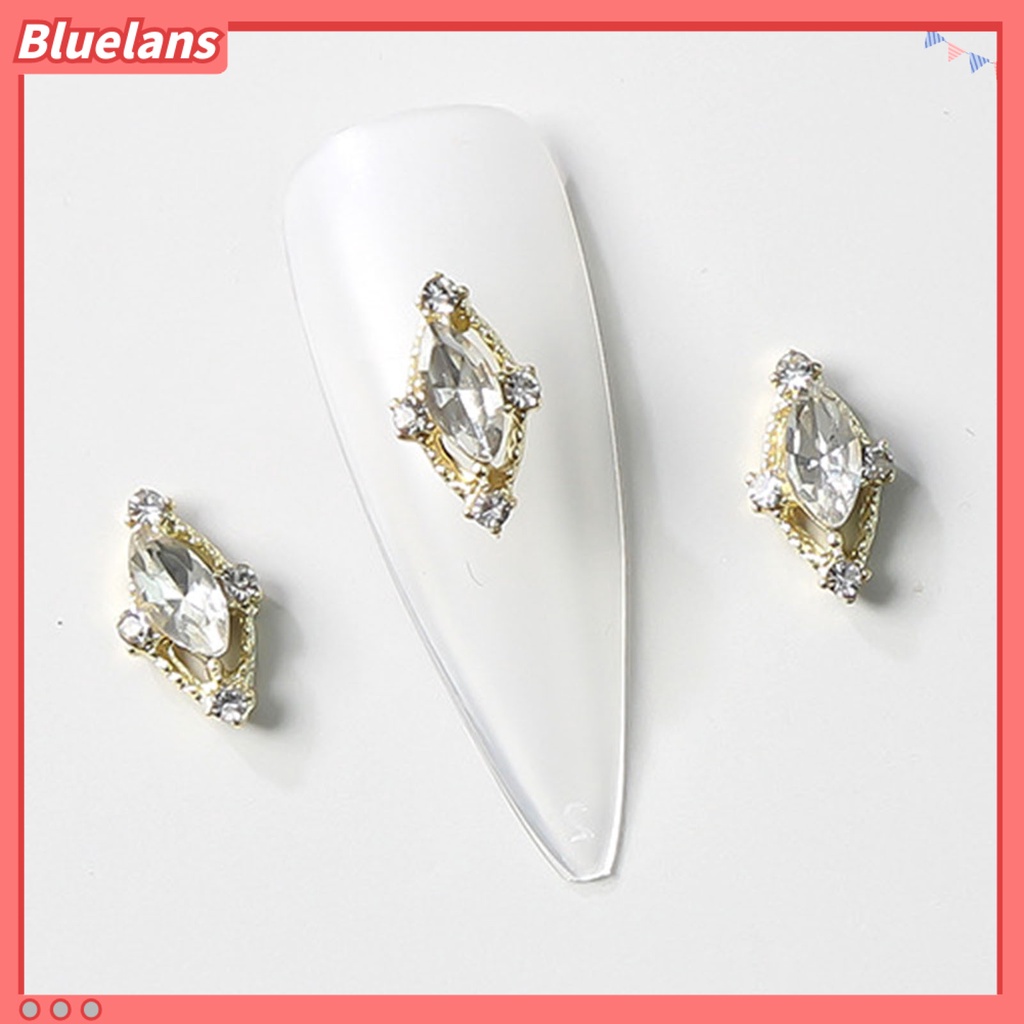 [BLM] 10pcs /Set Ornamen Paduan Kuku Berbagai Bentuk Tidak Luntur AB Coating Seri Vintage Art Parts Charms Metal Aksesoris Untuk Perempuan