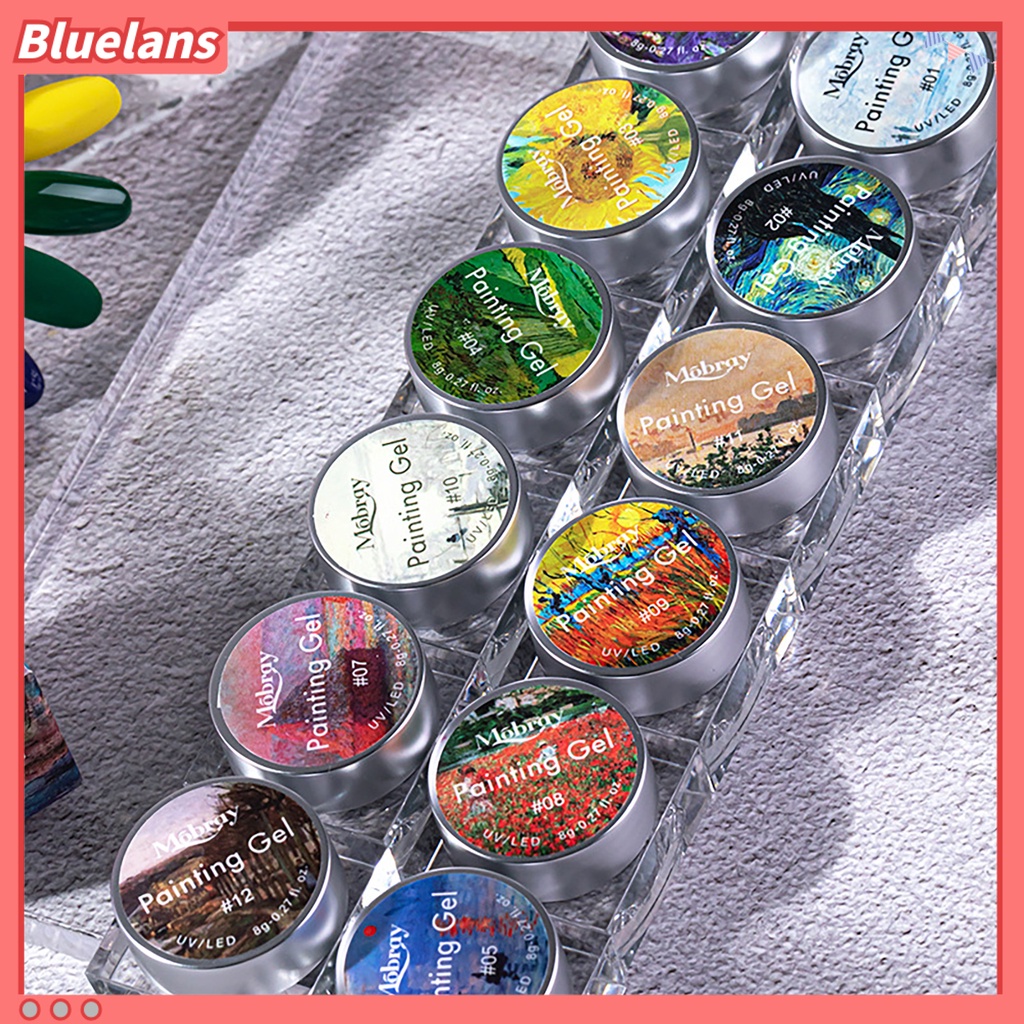 [BLM] 8g Manicure Painted Glue Bahan Aman Tahan Air Krim Kutek Cat Dicat Fototerapi Lem Manicure Polish Gel Perlengkapan Kuku