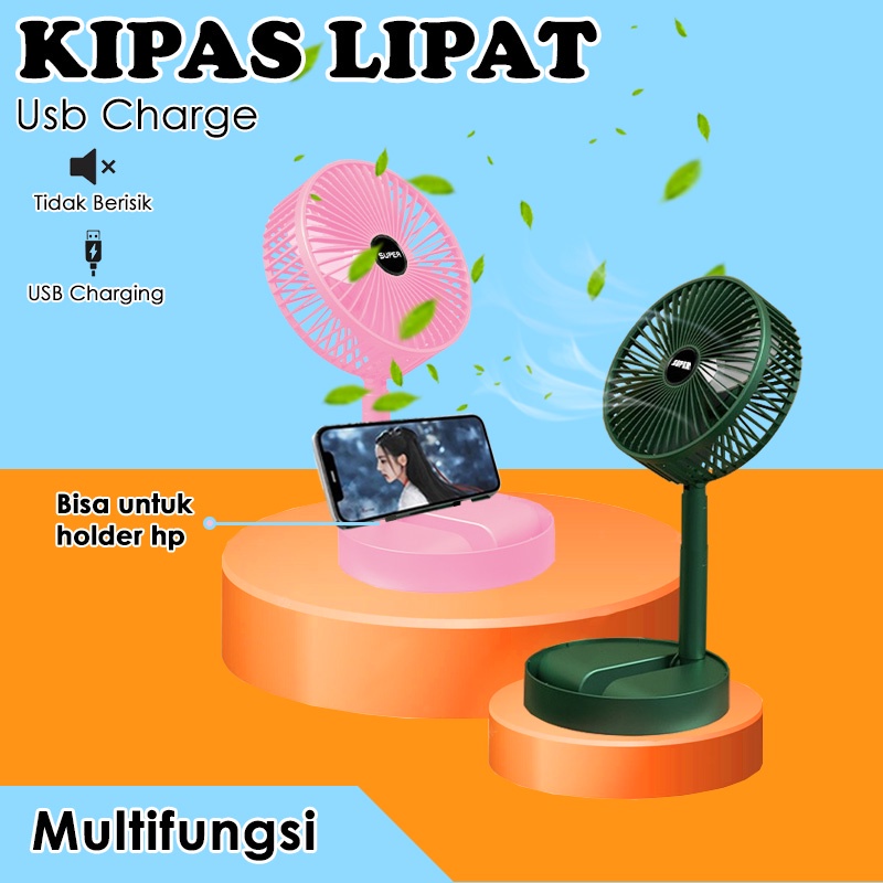 Kipas Angin Lipat Multifungsi Kipas Angin Portable Putar 180