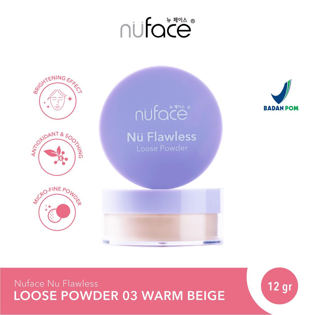 Nuface Loose Powder BPOM Light Beige /Medium Beige /Warm Beige