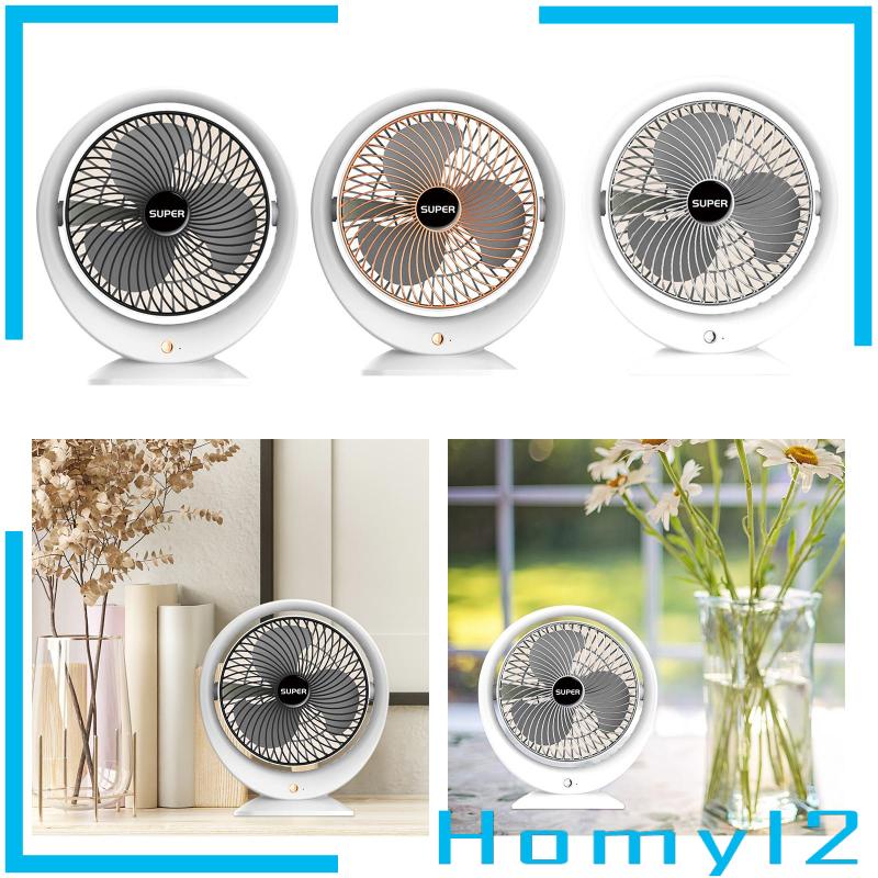 [HOMYL2] Kipas Angin Desktop 3speed Angin USB Rechargeable Mini Fan Untuk travel Kantor Indoor