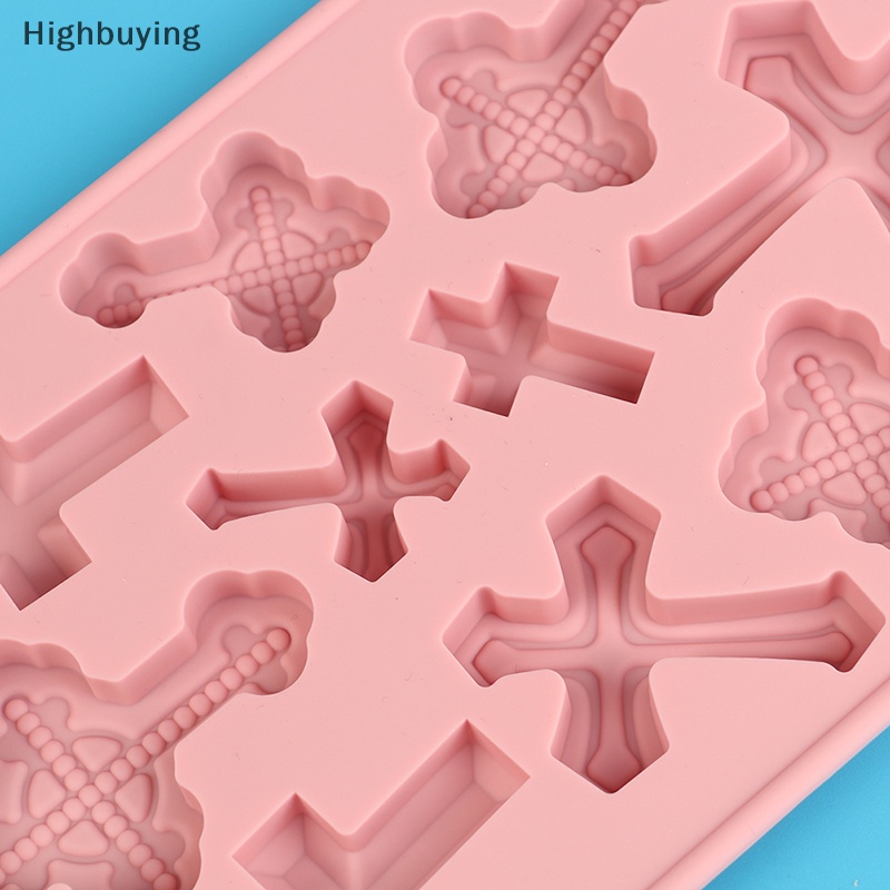 Hbid Cetakan Silang Silikon DIY Baking Tray Kue Coklat Permen Fondant Baking Mold Glory