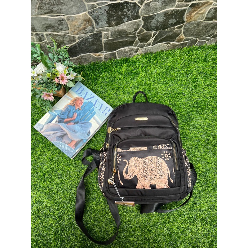 TAS RANSEL WANITA TAS CHIBAO 00389 MOTIF GAJAH BAHAN PARASUT IMPORT TAS WANITA TAS RANSEL CHIBAO TERBARU BEST SELLER BISA BAYAR DITEMPAT.!!!!