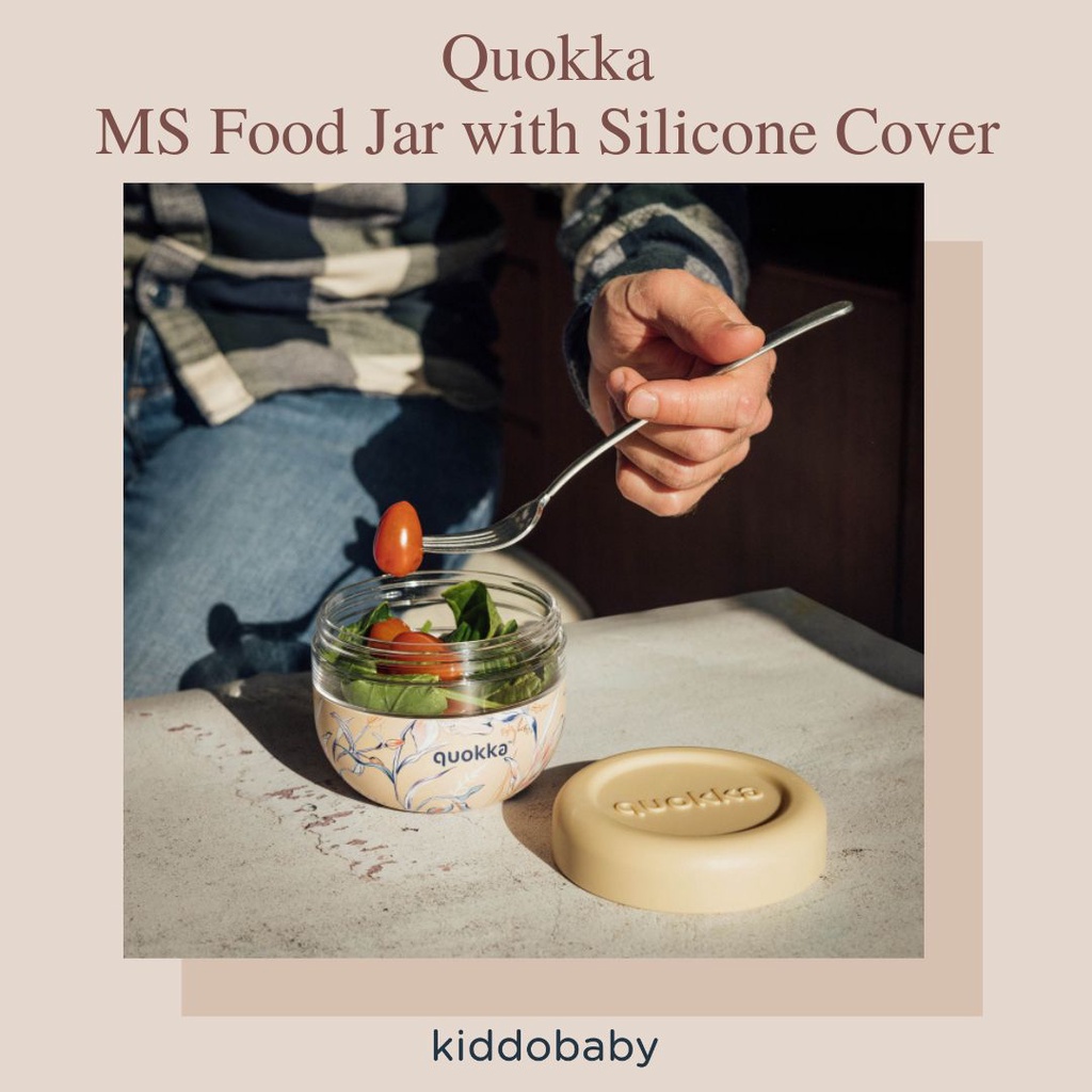 Quokka MS Food Jar w/ Silicone Cover Bubble | Wadah Makanan | Toples