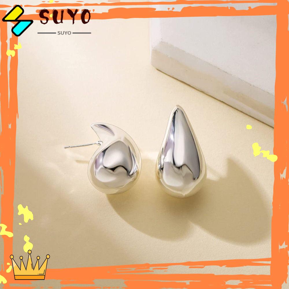 Suyo Drop Earrings Chunky Fine Jewelry Anting Pejantan Ringan