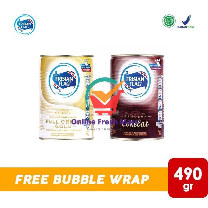 

Frisian Flag Susu Kental Manis [Kaleng Besar 490 gr] - Online Fresh Mart Denpasar