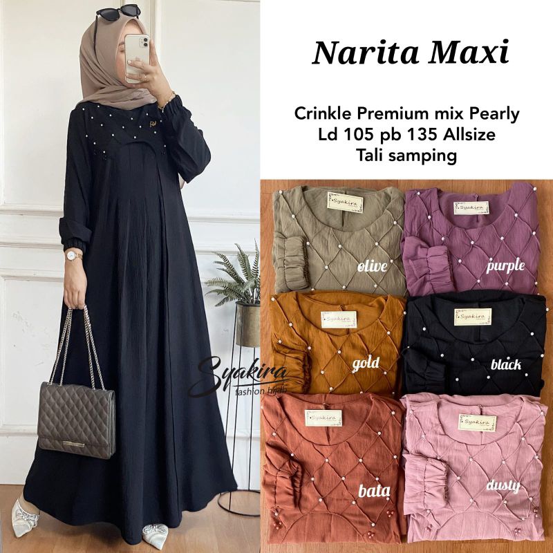 NARITA MAXY ORI SYAKIRA | Ld105 Crinkle Premium mix Pearly