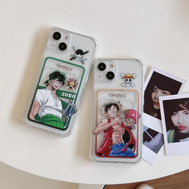 Card Case Luffy &amp; Sauron Soft Case HP iP iPhone 14 13 12 11 Pro X XS XR Max 7 8 + Plus Boy Man FTD Casing Apple