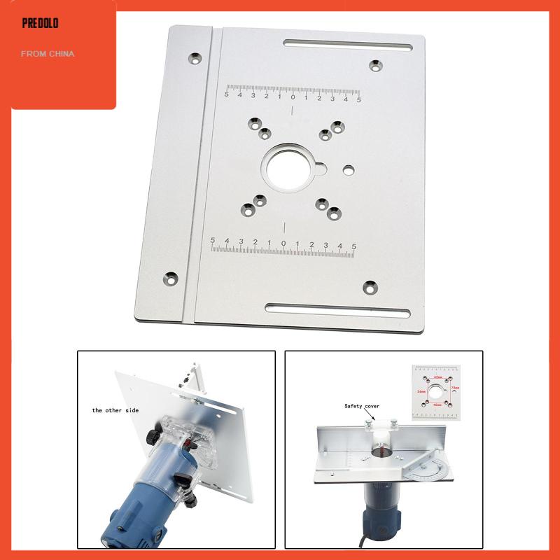 [Predolo] Plat Insert Meja Router Heavy Duty Woodworking Plat Dudukan Meja Router