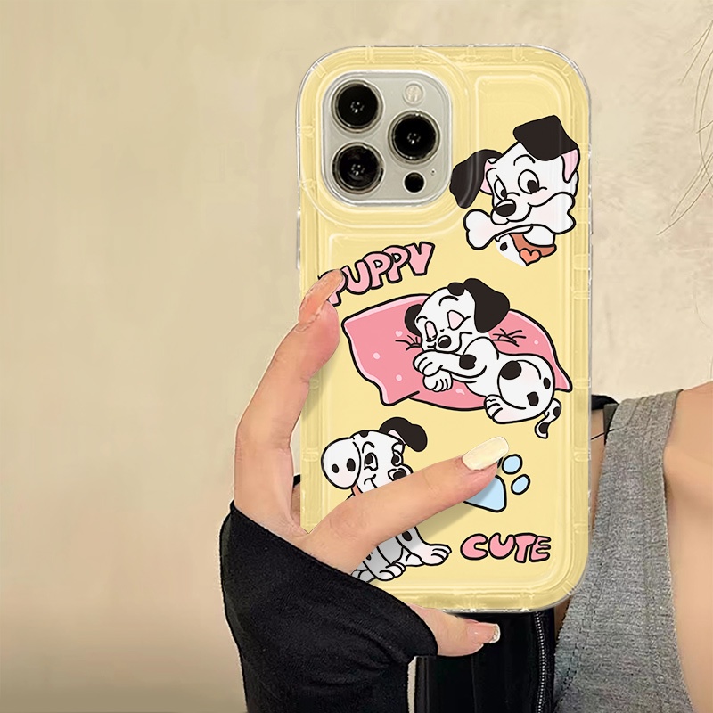 IPHONE Soft Phone Case Kompatibel Untuk Iphone14 13 11 12 Pro XS Max X Xr7 +8 Plus Casing Cute Puppy TPU Silikon Shockproof Cover