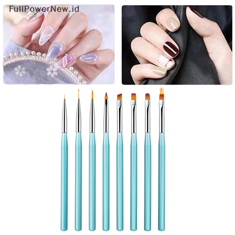 Power Nail Brush Acrylic Nail Art Brushes Professional Gel Liner Alat Paing Bunga ID