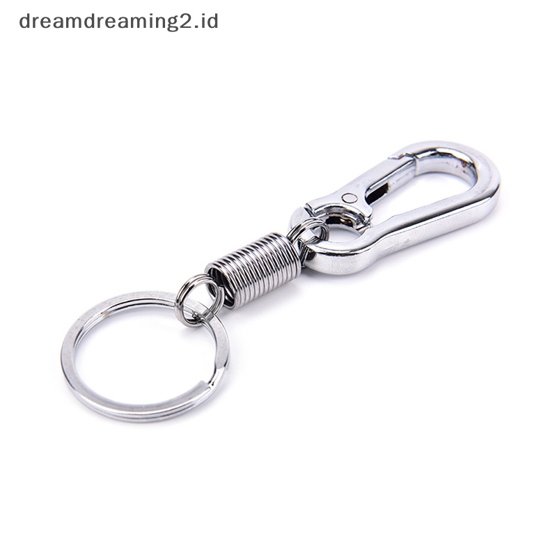 (drea) 1pc Gesper Labu Stainless steel carabiner Gantungan Kunci anti Hilang Gesper Ditarik //