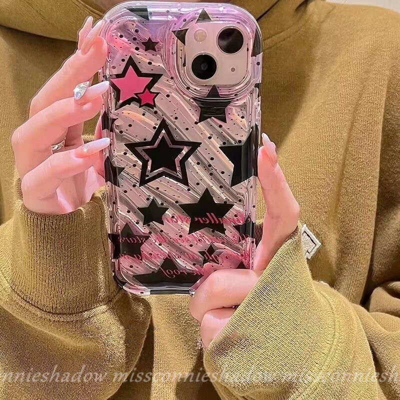 Casing Berlian Whelk Pantai Kreatif Kompatibel Untuk IPhone 7Plus Xr14 13 11 12 Pro MAX X8 7 6 6S Plus XS MAX SE 2020mewah Smile Dazzle Kartu Warna 3D Stereo Corrugation Star Case