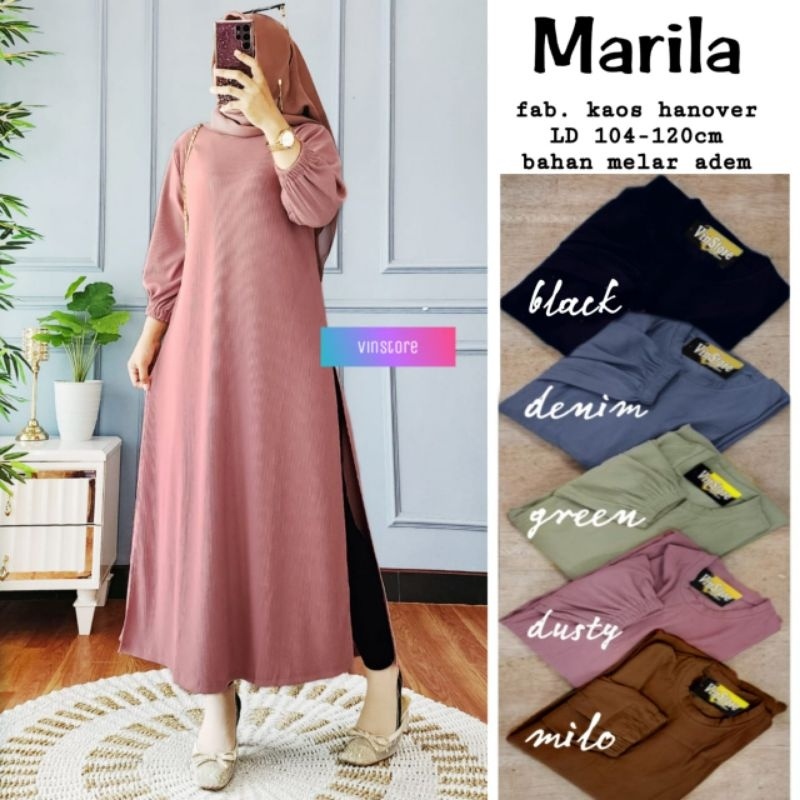 MARILA TUNIK ORI VINSTORE | Kaos Hanover elastis adem