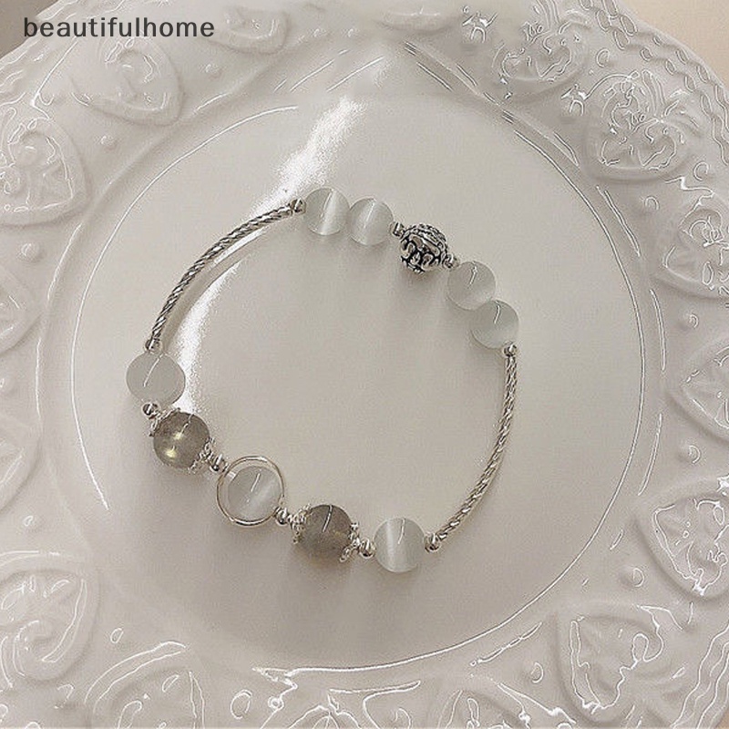 {Cantikrumah} Fashion Wanita Imitasi Opal Bell Gelang Indah Lucu Manik-Manik Gelang Kristal Alami Gelang Untuk Perempuan Pesta Perhiasan Hadiah Aksesoris Indah.