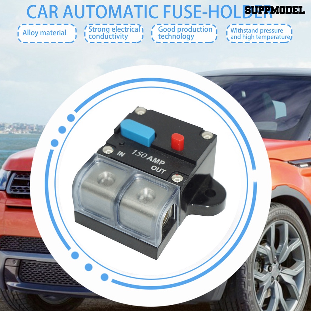 [SM] Sekering Sirkuit-Holder Saklar Tipe Mudah Dipasang Perlindungan Tahan Api Yang Efektif Tahan Panas Kekuatan Tinggi Pemulihan Otomatis Pemutus Arus Aksesori Mobil