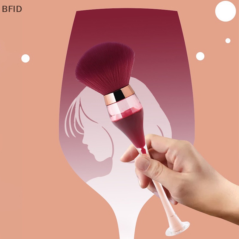 [BFID] 1pc Sikat Bubuk Mineral Bentuk Gelas Wine Makeup Lembut Fluffy Foundation Brush [ID]