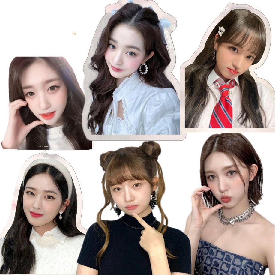 1pc Gantungan Kunci Akrilik IVE Member Solo Key Ring Gantung