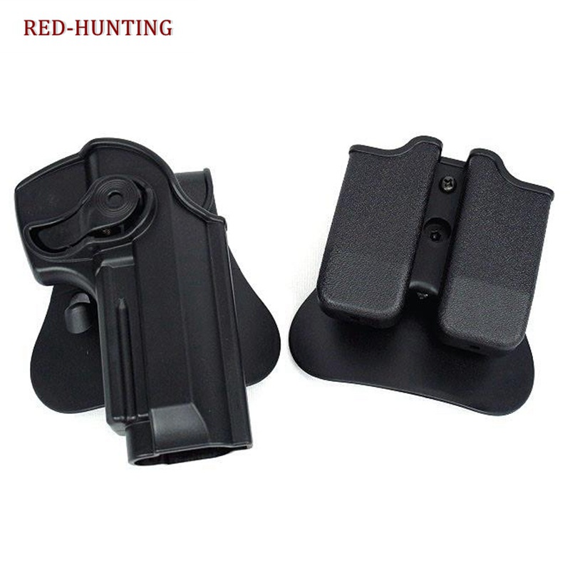 IMI Style Defense RetentionTactical Gun Holster for Taurus PT92 M92 M9 Handguns With Magazine Pouch