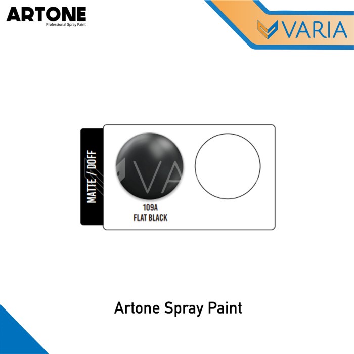 Artone SP 400 cc Flat Black 109A Matte Doff Professional Spray Paint