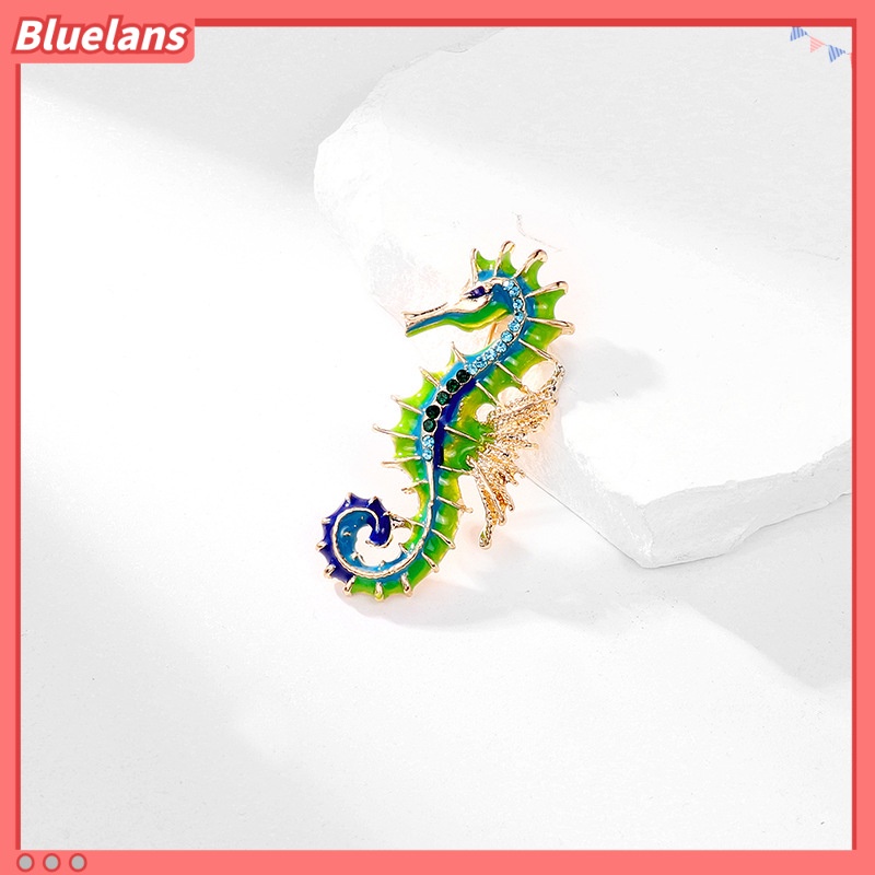 [BLS] Enamel Kuda Laut Bros Dicat Tetes Minyak Hewan pin Sederhana fashion Dan Murah Hati