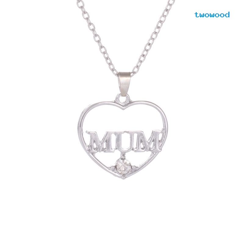 Kalung Hati Berlian Model Hollow-out Twowood