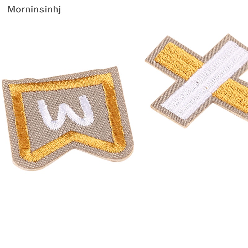 Mornin 26PCS /Set Bordir Huruf Iron On Sew On Patch Badge Kain Aplikasi Craft id