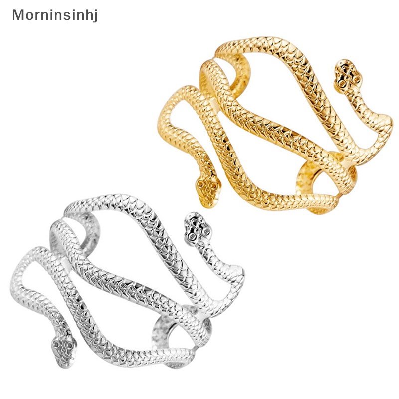 Mornin Open Snake Upper Arm Bangle Bracelet Adjustable Arm Cuff Bangle Bracelets Untuk Wanita Fashion Perhiasan id